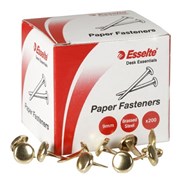 Esselte Paper Fastener 9mm Brass Box 200