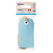 Avery 13202 Blue Tags with String 96 x 48mm Pack 24