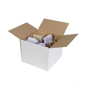 Cumberland 7101A Shipping Box White 230W x 230D x 180Hmm
