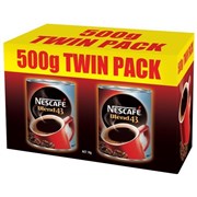 Nescafe Coffee Blend 43 1Kg  2 x 500gm Tins Twin Pack