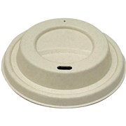 Earth Eco NP9273 Sugarcane Cup Lid 90mm Suit 1216oz Pack 50