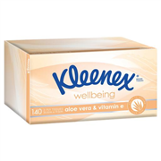 Kleenex Extra Care Aloe Vera Facial Tissue White 140 Carton 24