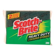 Scotch Brite Scourer Sponge Heavy Duty Pack 2