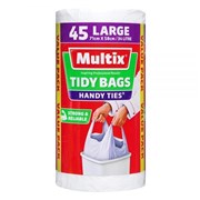 Multix Handy Tie Kitchen Tidy Bags 34L Pack 45 3864