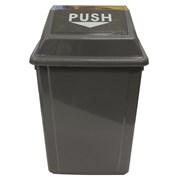 Cleanlink 12054 Bin Plastic 25L with Swing Lid Grey