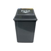 Cleanlink 12055 Bin Plastic 40L with Swing Lid Grey