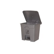 Cleanlink 12059 Bin Plastic 45Ltr with Pedal Lid Grey
