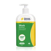 Cancer Council CCWRK525 Work SPF50 Sunscreen 500ml