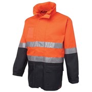TSCO 6DNLLOND HiVis Day and Night Long Line Jacket OrangeNavy Extra Large