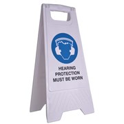 Cleanlink 12164 Safety Sign Hearing Protection Must Be Worn White