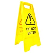 Cleanlink 12161 Safety Sign Do Not Enter Yellow