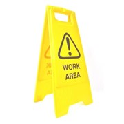 Cleanlink 12162 Safety Sign Work Area Yellow