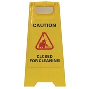 Cleanlink 12052 Safety Sign Closed For Cleaning Yellow