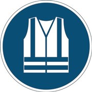 Durable 173506 Sign Safety Marking Use Safety Vest Blue