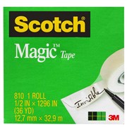 Scotch 810 Magic Tape 12mm x 33m Boxed