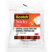 Scotch 502 Crystal Clear Tape 18mm x 66m