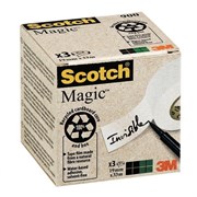 Scotch 900 Magic Tape Recycled 19mm x 33m Box 3