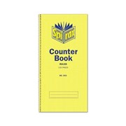 Spirax 543 Counter Book Feint Ruled 297 x 135mm 120 Page