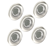 Visionchart Strong Magnets 30mm for Glass Boards Pack 5 Clear