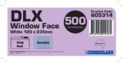 Envelope 605314 Peel  Seal DLX 120 x 235mm Window Secretive Wallet White Box 500