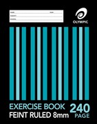 Olympic 140781 Exercise Book 240 Page Section Bound 175 x 225mm 8mm Ruled