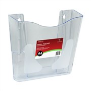 Deflecto 63001 Wall Pocket Docupocket A4 Portrait Clear