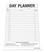 Quill 01914 Day Planner Pad 70gsm Bond A4 White 50 Leaf