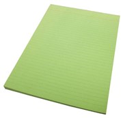 Quill 01014 Bond A4 Ruled Pad 70 Leaf Green Pack 10