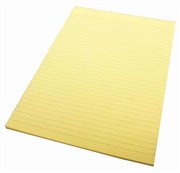 Quill 01011 Bond A4 Ruled Pad 70 Leaf Yellow Pack 10