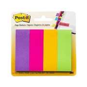 Post It 671 4AU Page Markers 23 x 73mm Jaipur Assorted Pack 4