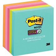 Post It Notes 654 5SSAN 76 x 76mm Super Sticky Marrakesh Assorted Pack 5