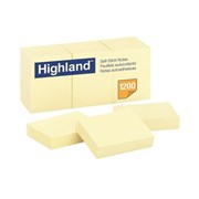 Highland 6539 Notes 35 x 48mm Yellow Pack 12