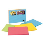 Post It 6845SSPL Lined Super Sticky Notes 203 x 152mm Rio de Janeiro Pack 4