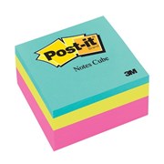 Post It 2027 Memo Cube Notes 76 x 76mm Vibrant