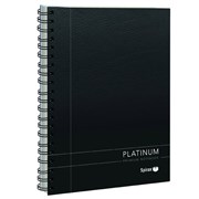 Spirax 400 Platinum Notebook A4 200 Page Black