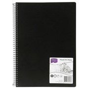 Derwent R31075 ACY Visual Art Diary PP A4 Portrait Black 120 Page
