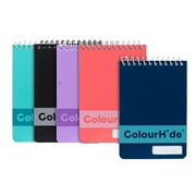 ColourHide 1715499MJ Pocket Notebook 96 Page Pack 5 Assorted