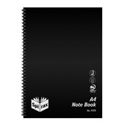Spirax P595 PP Notebook A4 120 Page Side Open Black 5605800