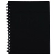 Spirax 511 Hard Cover Notebook 225 x 175mm 200 Page Black