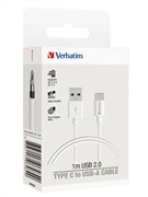 Verbatim 66584 Charge  Sync USBC Cable 1M White
