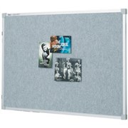 Pinboard QTNNF1209S Quartet 1200 x 900mm Aluminium Frame Silver