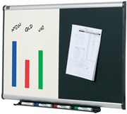 Quartet Prestige Combo Board 900 x 600mm Aluminium Trim