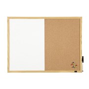 Quartet Combo Whiteboard  Corkboard Pine Frame 900 x 600mm
