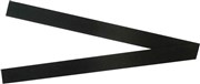 Quartet Magnetic Strips 25 x 300mm Black Pack 2