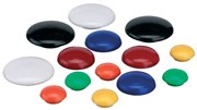 Quartet Magnetic Buttons 30mm Black Pack 10