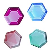 Visionchart VA0023 Super Strong Hex Magnets for Glass Boards Pack 4