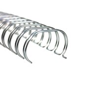 Binding Coils 34 Loop Wire 8mm Silver Box 100