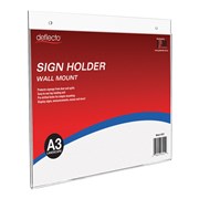 Deflecto 47211 Document Holder A3 Landscape Wall Mount