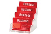 Esselte 70841 Business Card Holder 4 Pocket Clear