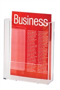Deflecto 39611 Brochure Holder A5 Single Tier Wall Mount Clear